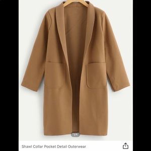 SHEIN Brown/Tan Jacket with Pockets 🧥